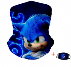 Sonic the hedgehog Schlauchschal + Mundschutz