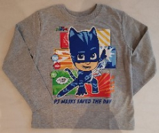 PJ-Masks-Pyjamahelden Langarmshirt grau Gr.110