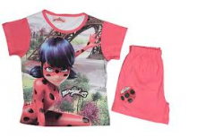 Miraculous Ladybug Mädchen Set Sommer Set Shorty rosa 104