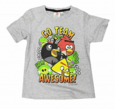 Angry Birds T-Shirt 128 grau