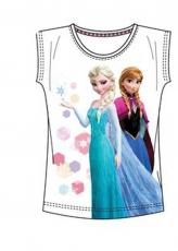 Frozen Eiskönigin Sommer weiss T-Shirt Kurzarm Gr.104