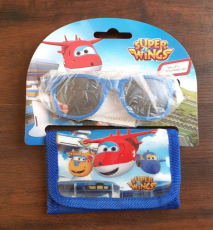 Super Wings Set Geldbörse und Sonnenbrille