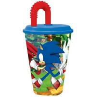 Sonic the hedgehog Trinkbecher mit Trinkhalm 430ml