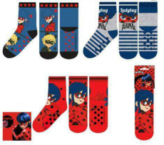 Miraculous ladybug Anti Rutsch Socken grau 31/34