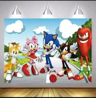 Vinyl Sonic the hedgehog Fotografie Hintergrund 90x60