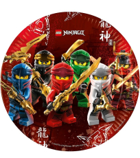 Ninjago Teller 8 Stück 23cm