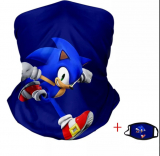 Sonic the hedgehog Schlauchschal + Mundschutz