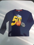 Disney cars Jungen Langarmshirt dunkelblau 122/128