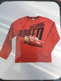 Disney cars Jungen Langarmshirt rot 122/128