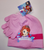 Sofia the First Mütze und Handschuhe rosa Gr.52