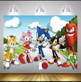 Sonic the hedgehog Vinyl Fotografie Hintergrund 120x80cm