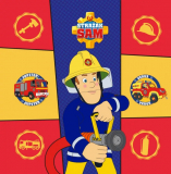 Fireman Sam magisches Tuch 30*30 cm