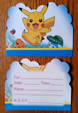 Pokemon 8x Einladungskarten