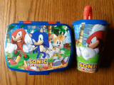 Sonic the hedgehog Brotdose + Trinkbecher mit Trinkhalm 430 ml