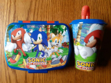 Sonic the hedgehog Brotdose + Trinkbecher mit Trinkhalm 430 ml