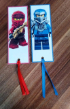 Lego Ninjago Lesezeichen blau