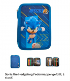 Sonic the Hedgehog Federtasche 2 stöckig gefüllt