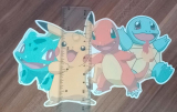 Pokemon Bügelbild Dunkle Textilien Pikachu, Bisasam, Glumanda, Schiggy