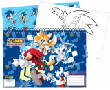 Sonic, the Hedgehog A/4 Spiral-Skizzenbuch 40 Blätter m.Aufkleber
