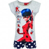 Miraculous Ladybug Sommerset T-Shirt & Shorts Grau/Blau 104