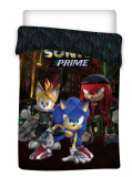 Sonic the Hedgehog Prime Bettdecke, Polarfleece Decke 140x200cm