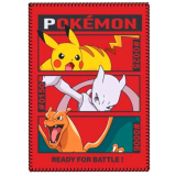 Pokémon Blue Polar Fleece Decke Gr.100 x 140 cm