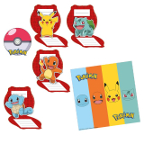 8 Einladungskarten Pokemon Pikachu
