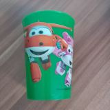 Super Wings Kinder Trinkbecher grün 2er Pack