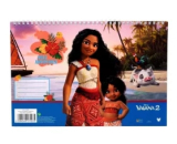 Disney Vaiana Big Sis A/4 Spiral-Skizzenblock, 30 Blatt