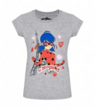 Miraculous Ladybug Mädchen T-Shirt grau 104