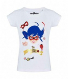 Miraculous Ladybug Mädchen T-Shirt weiss 104