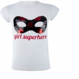 Pailletten-Shirt weiss Miraculous 104