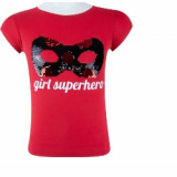 Pailletten-Shirt rot Miraculous 110